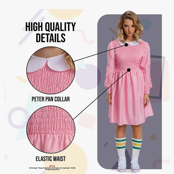 Stranger Things Eleven Costume S - Picture 4 of 13
